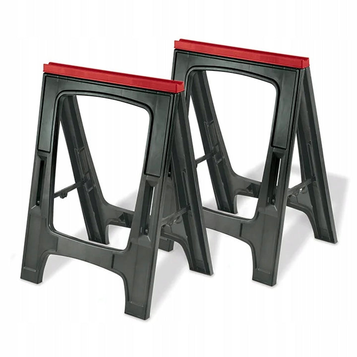 Caballetes de taller Keter, 2 unidades, carga máxima 340 kg, negros, 220253
