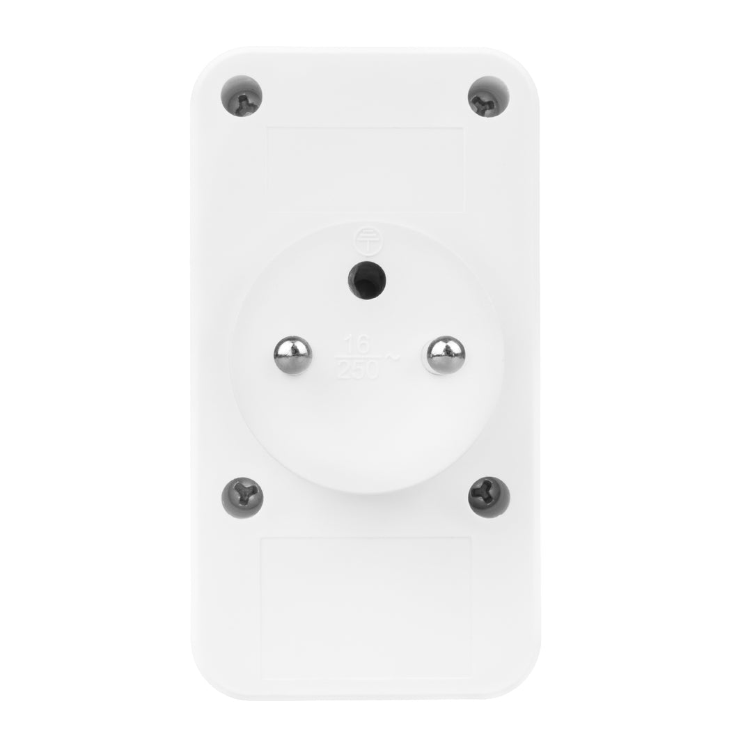 Toma de corriente Maclean x2 + 4xUSB, divisor con 2 tomas, 2xUSB A, 2xUSB C PD 20W, 1x16A + 1x6A, MCE249 F/W, 2 piezas