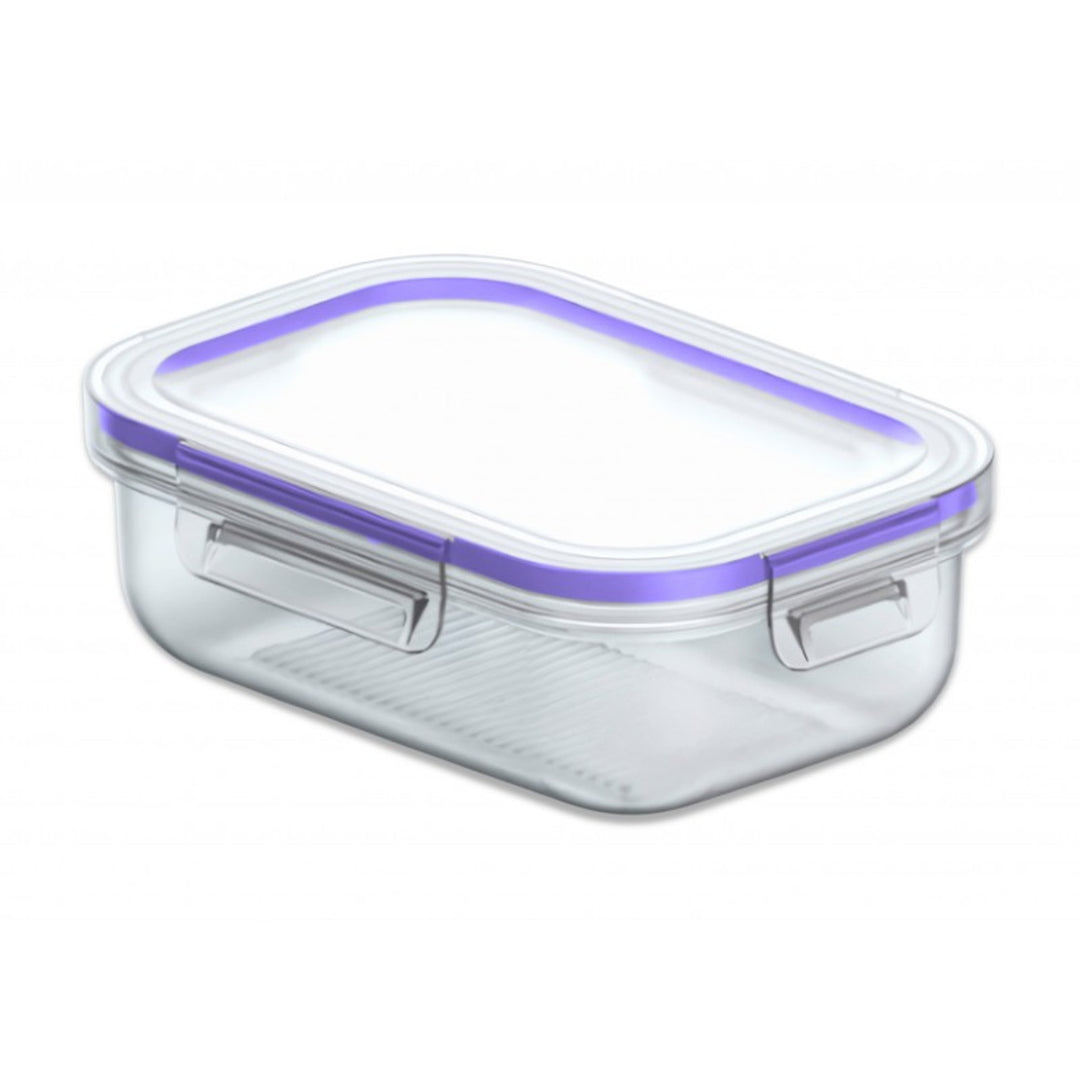 Práctico contenedor de alimentos, capacidad 2 l, tapa con clips