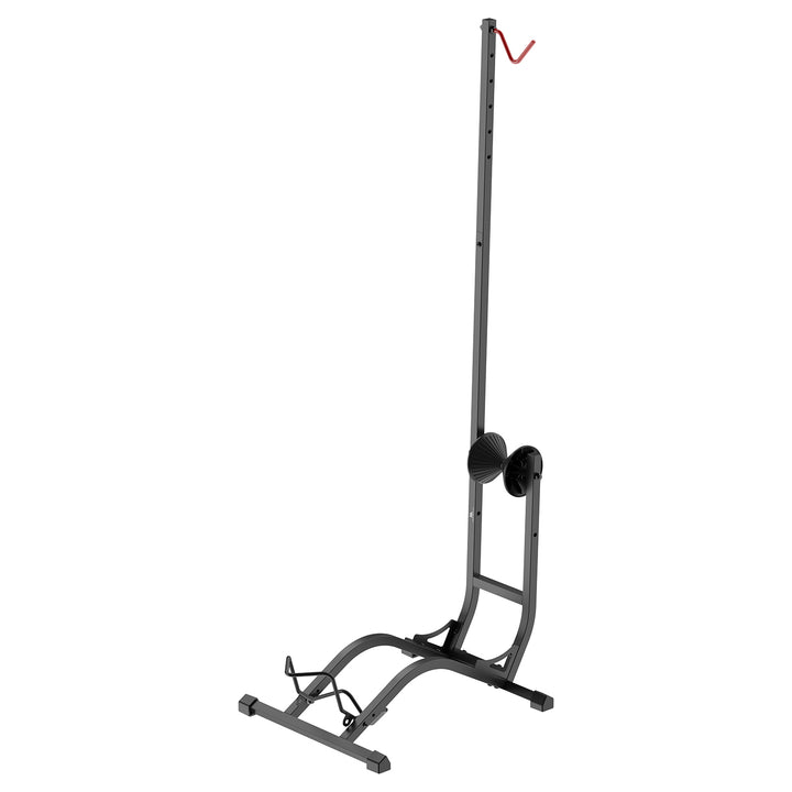 Soporte de suelo para bicicletas Maclean, independiente, horizontal/vertical, para almacenamiento, acero, carga máxima de 35 kg, MC-170