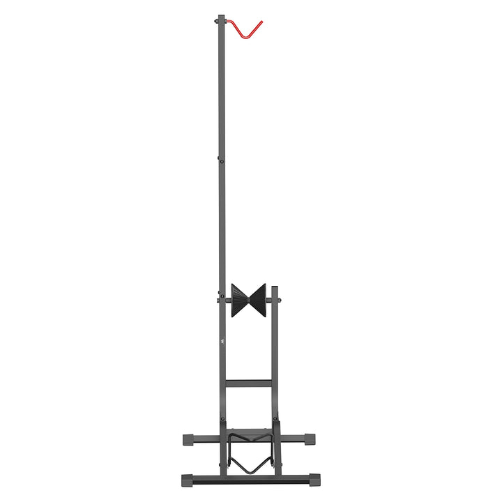 Soporte de suelo para bicicletas Maclean, independiente, horizontal/vertical, para almacenamiento, acero, carga máxima de 35 kg, MC-170