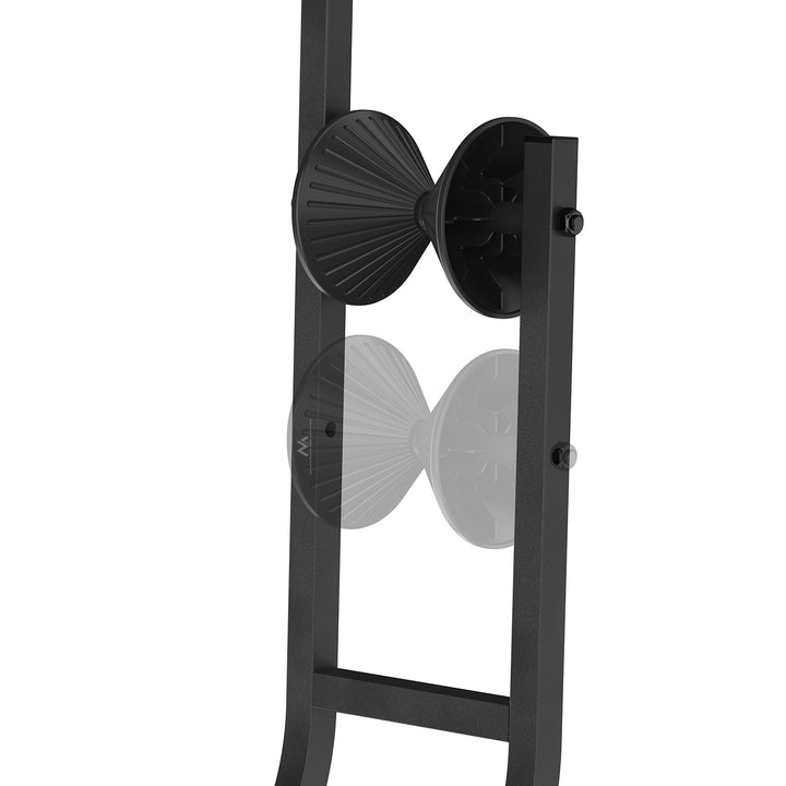 Soporte de suelo para bicicletas Maclean, independiente, horizontal/vertical, para almacenamiento, acero, carga máxima de 35 kg, MC-170