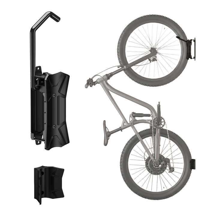 Soporte de pared para bicicletas Maclean, carga máxima de 35 kg, ángulo de inclinación ajustable, acero, MC-171
