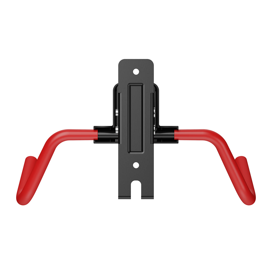 Soporte/colgador de pared para bicicletas Maclean, horizontal, acero, carga máxima de 30 kg, ángulo ajustable, MC-172