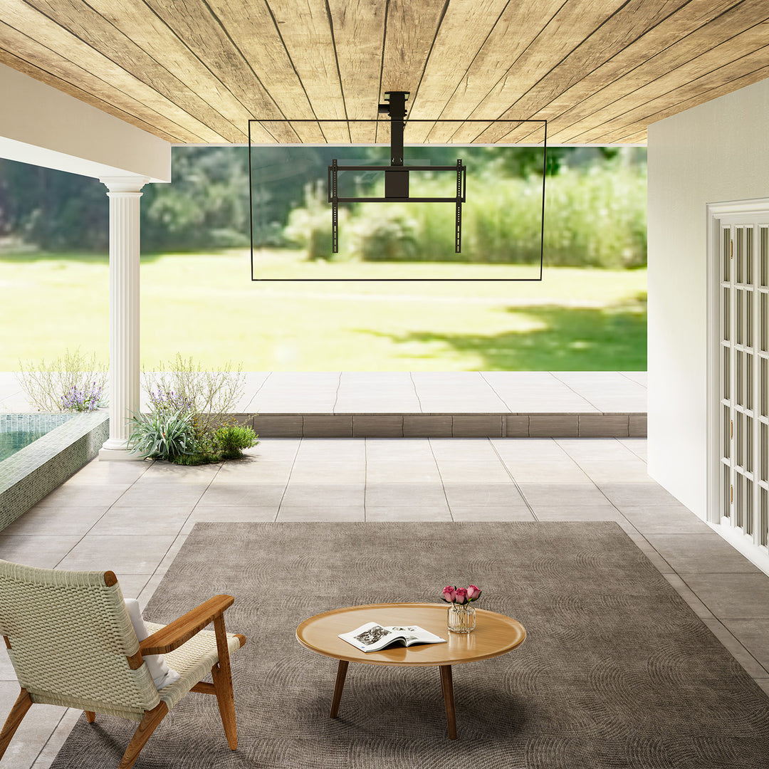 Soporte eléctrico para televisor Maclean, de techo, compatible con Tuya, VESA máx. 800x400, para televisores de 43-86", máx. 55 kg, MC-176 T