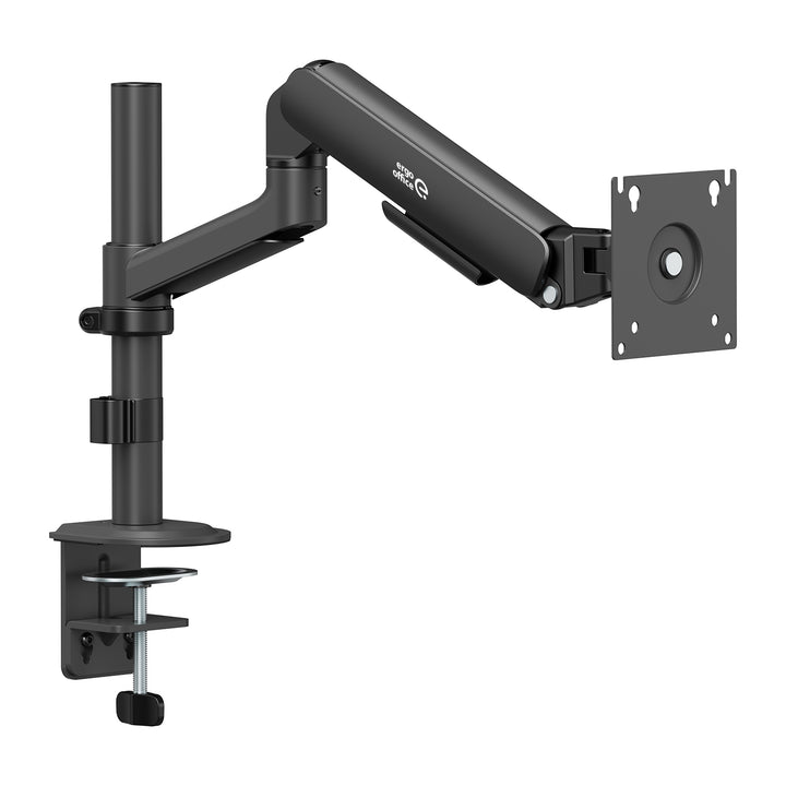 Soporte / colgador para monitor Ergo Office, resorte de gas, 17"-32", 1-10 kg, negro mate, VESA máx. 100x100, ER-691 B