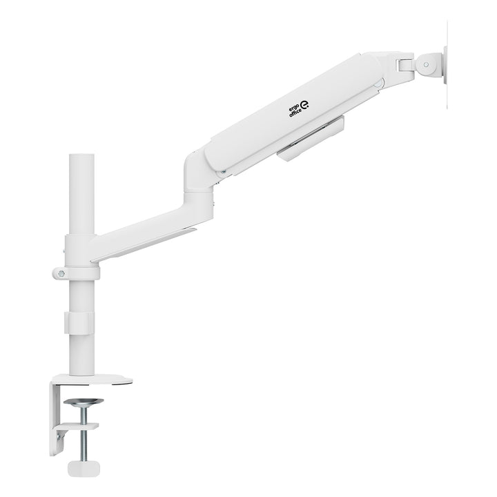 Soporte / colgador para monitor Ergo Office, resorte de gas, 17"-32", 1-10 kg, blanco mate, VESA máx. 100x100, ER-691 W