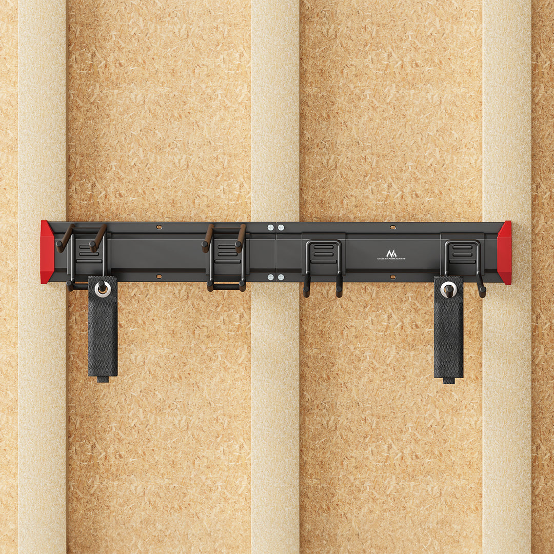 Organizador de pared para herramientas Maclean, de acero, carga máxima de 136 kg, anchura de 816 mm, MC-178