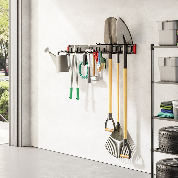 Organizador de pared para herramientas Maclean, de acero, carga máxima de 228 kg, anchura de 1222 mm, MC-179