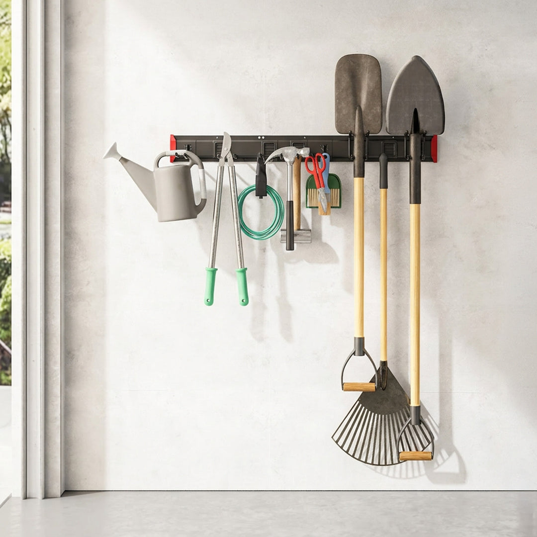Organizador de pared para herramientas Maclean, de acero, carga máxima de 228 kg, anchura de 1222 mm, MC-179