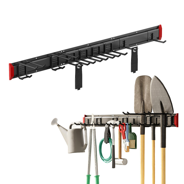 Organizador de pared para herramientas Maclean, de acero, carga máxima de 228 kg, anchura de 1222 mm, MC-179
