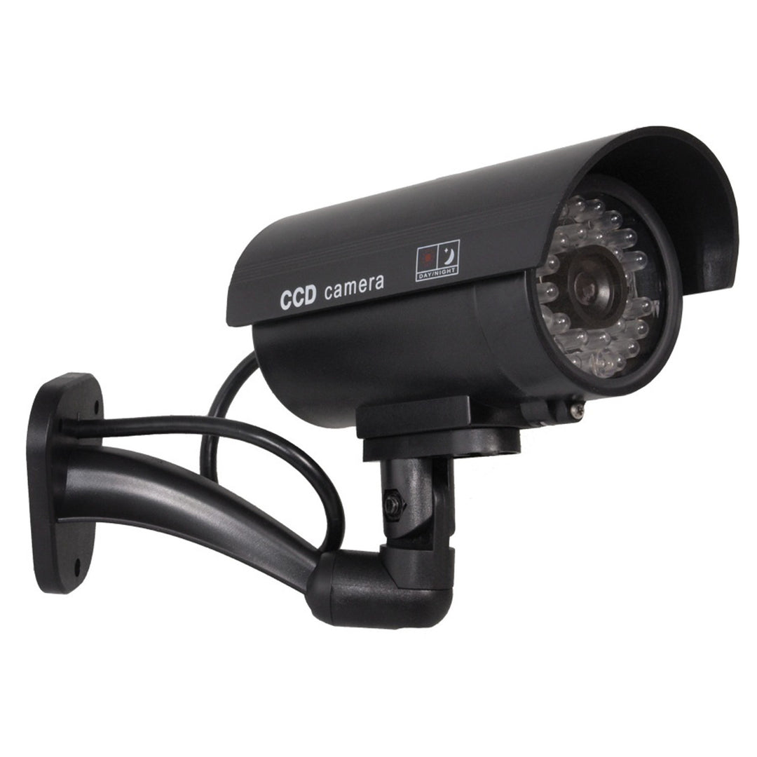 Cámara ficticia IR9000 B IR LED luz intermitente negro, 2 piezas