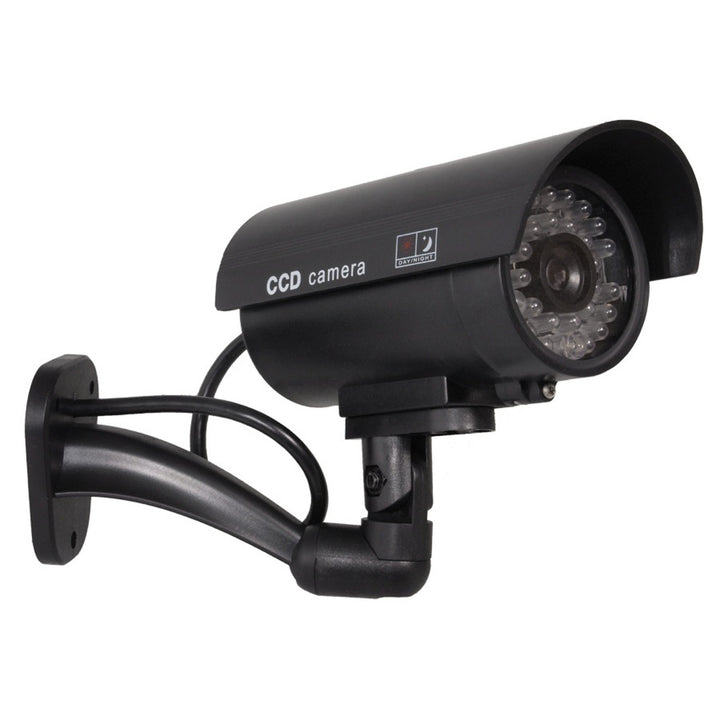 Cámara ficticia IR9000 B IR LED luz intermitente negro, 2 piezas
