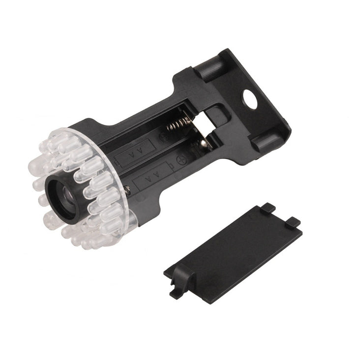 Cámara ficticia IR9000 B IR LED luz intermitente negro, 2 piezas