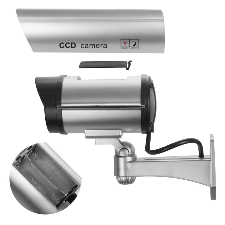 Cámara simulada con LED intermitente IR1100 S IR externo + 2 pilas Varta Industrial AA