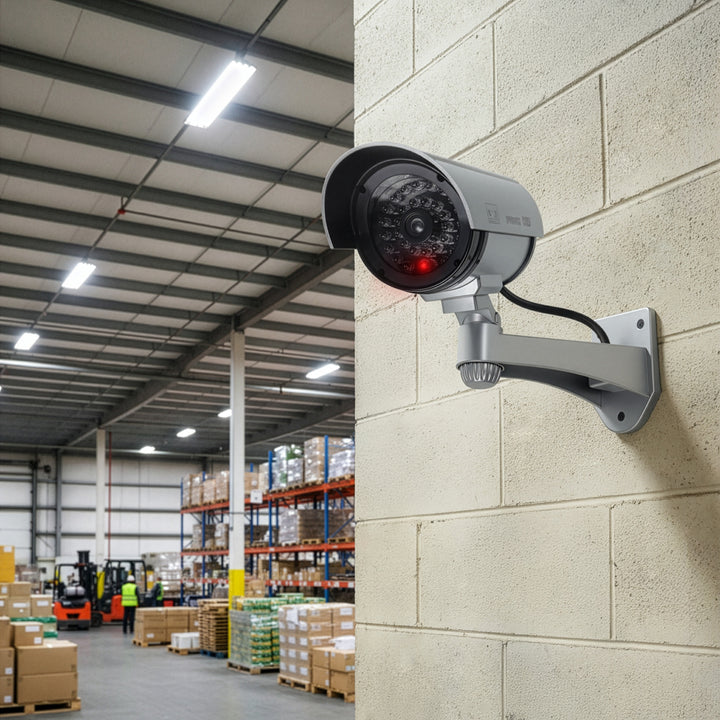 Cámara simulada con LED intermitente IR1100 S IR externo + 2 pilas Varta Industrial AA
