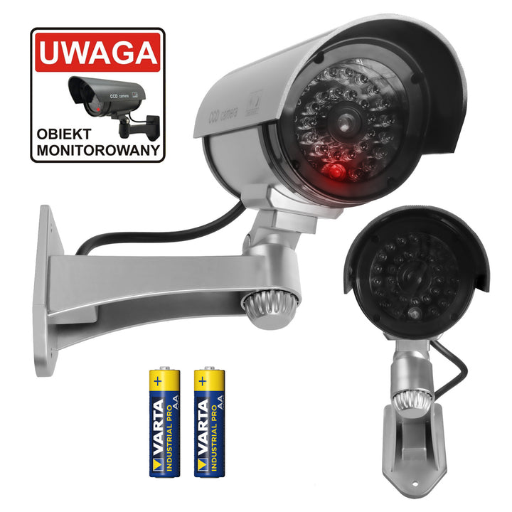 Cámara simulada con LED intermitente IR1100 S IR externo + 2 pilas Varta Industrial AA