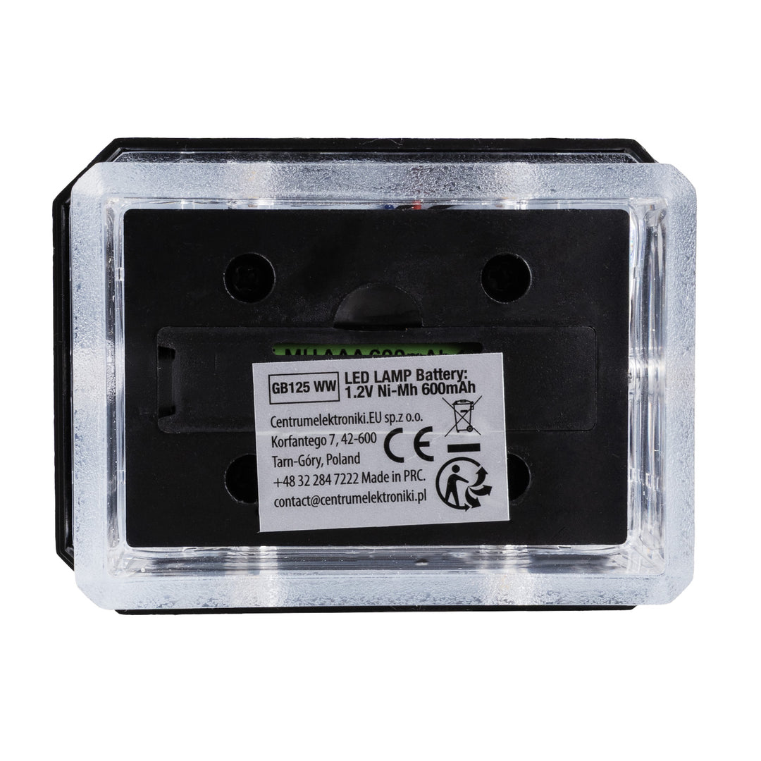 Lámpara LED solar para poste GreenBlue, 60 x 40 mm, cubierta en forma de sobre, 3200 K, GB125 WW