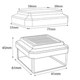 Lámpara LED solar para poste GreenBlue, 60 x 40 mm, cubierta en forma de sobre, 3200 K, GB125 WW