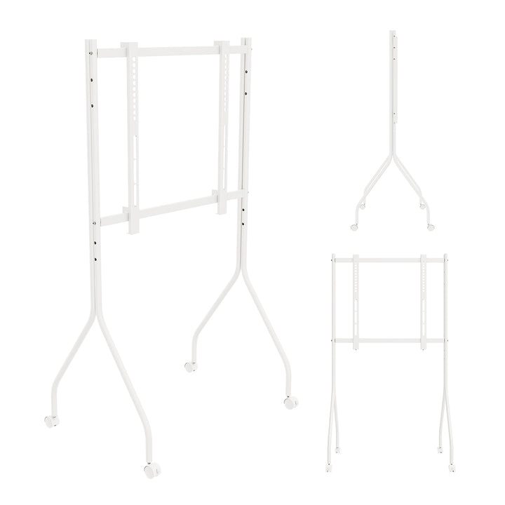 Soporte / carrito para TV Maclean, con ruedas, 37-80", carga máxima 50 kg, VESA máximo 600x400, blanco, MC-180 W