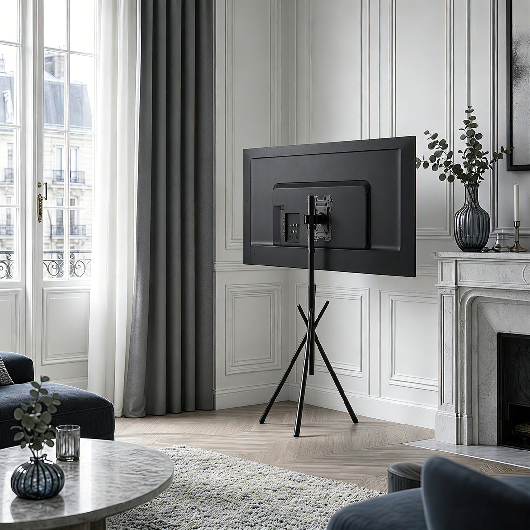 Soporte de suelo para televisor Maclean, 37-80", VESA máx. 600x400, máx. 60 kg, MC-182 B
