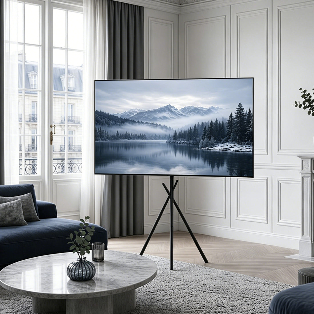 Soporte de suelo para televisor Maclean, 37-80", VESA máx. 600x400, máx. 60 kg, MC-182 B