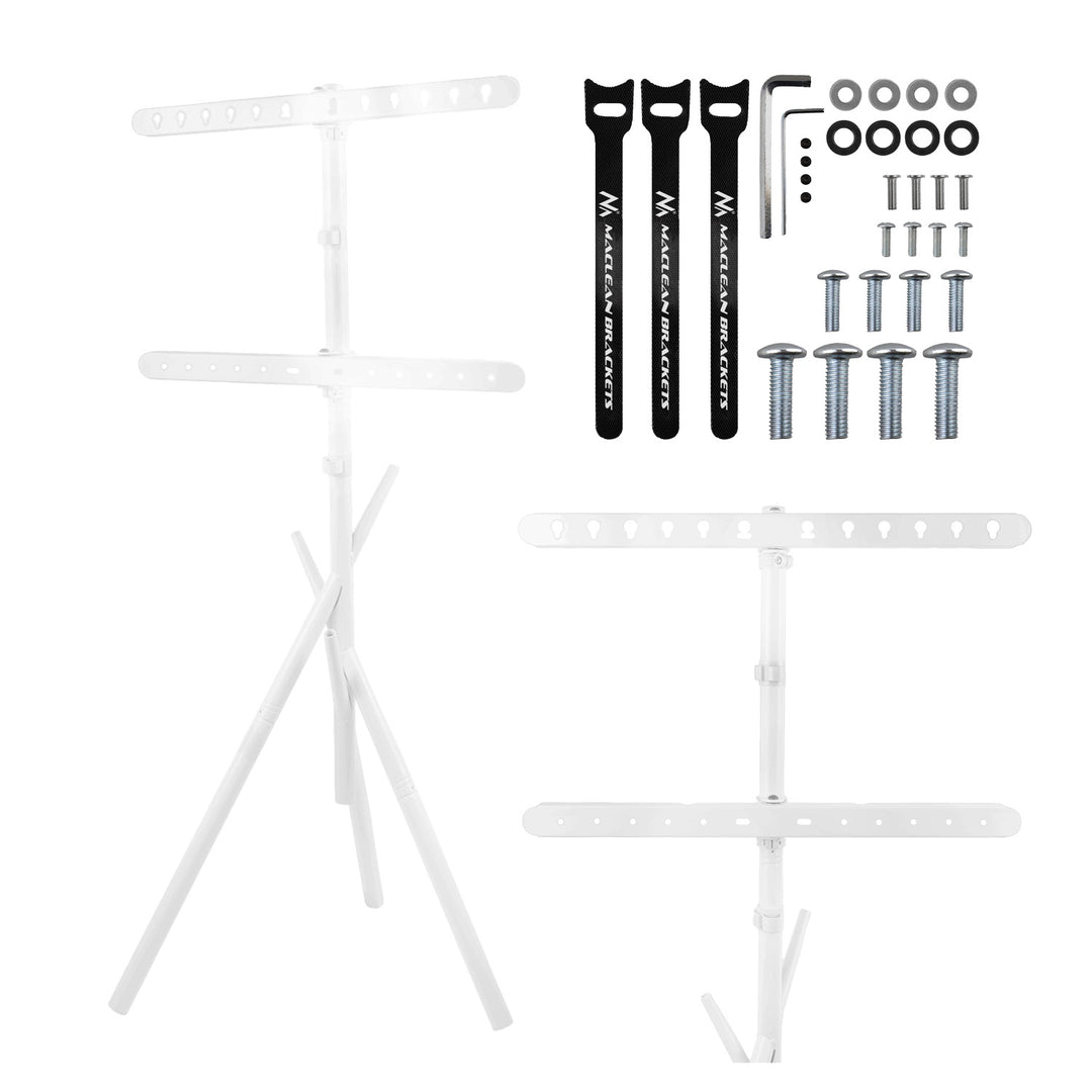 Soporte de suelo para televisor Maclean, 37-80", VESA máx. 600x400, máx. 60 kg, MC-182 W