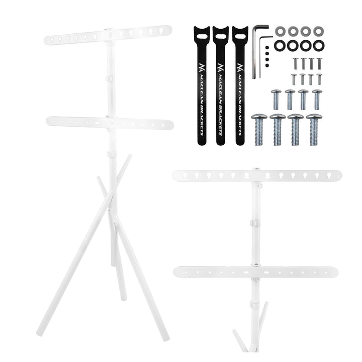 Soporte de suelo para televisor Maclean, 37-80", VESA máx. 600x400, máx. 60 kg, MC-182 W