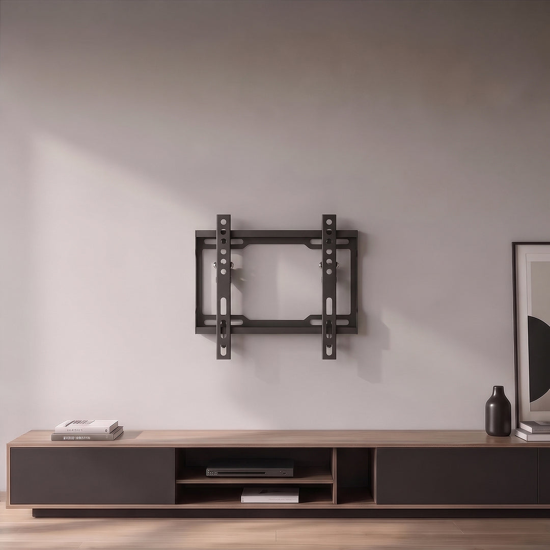 Soporte / colgador para TV Maclean, VESA máx. 200x200, 13-43", hasta 45 kg, negro, ajuste de inclinación 0°~-8°, MC-186