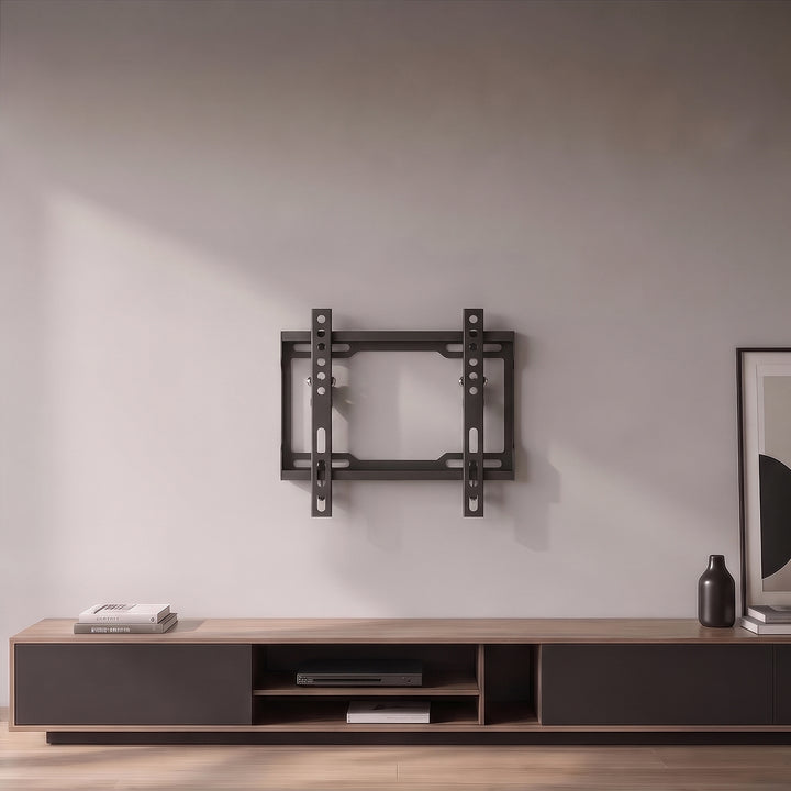 Soporte / colgador para TV Maclean, VESA máx. 200x200, 13-43", hasta 45 kg, negro, ajuste de inclinación 0°~-8°, MC-186