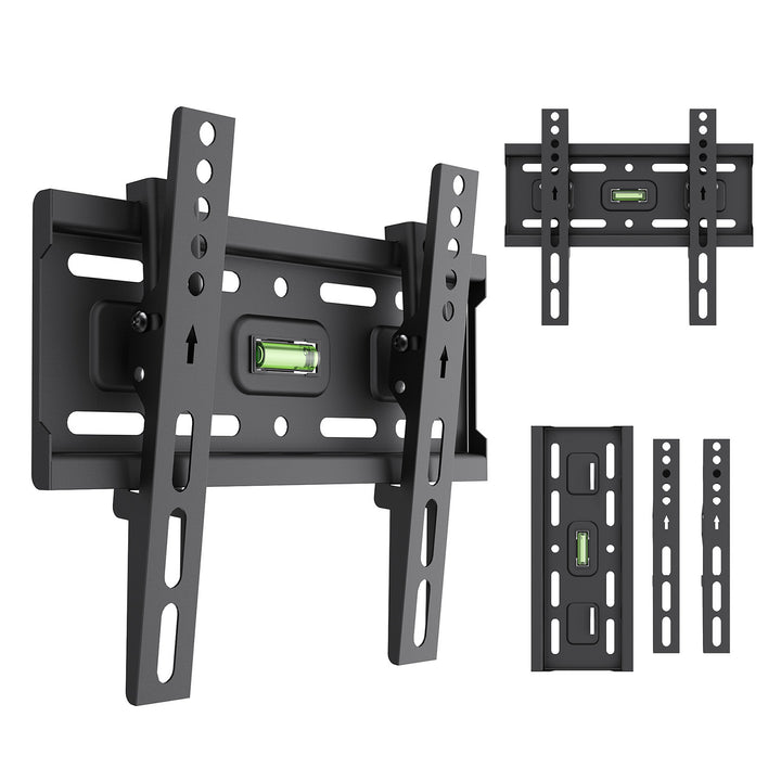 Soporte / colgador para TV Maclean, VESA máx. 200x200, 13-43", hasta 45 kg, negro, inclinación ajustable de +2° a -10°, MC-189