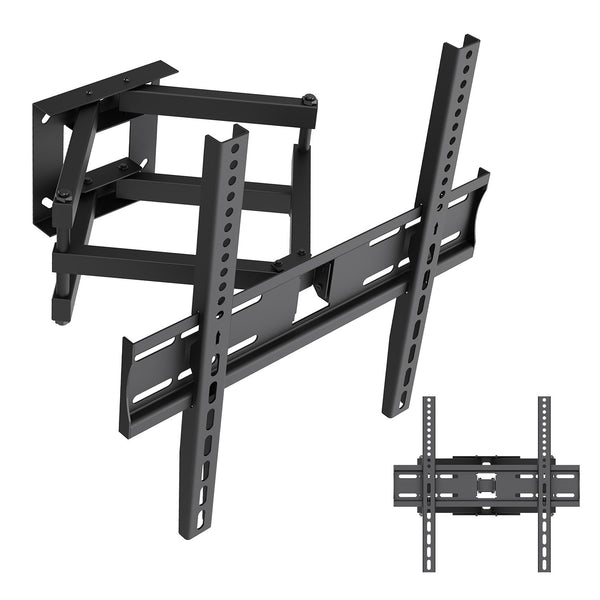 Soporte / colgador para TV Maclean, VESA máx. 400x400, 32-70", hasta 40 kg, negro, ajuste de inclinación +12°~-12° y giro +60°~-60°, MC-192