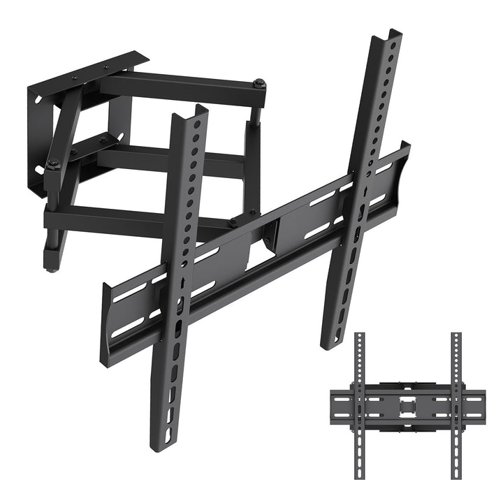 Soporte / colgador para TV Maclean, VESA máx. 400x400, 32-70", hasta 40 kg, negro, ajuste de inclinación +12°~-12° y giro +60°~-60°, MC-192