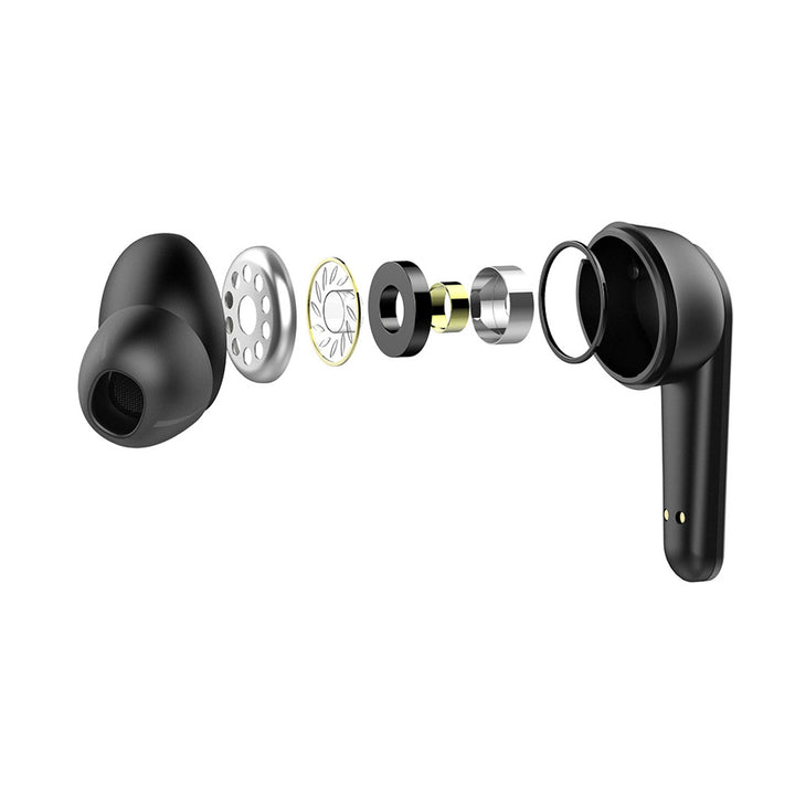Auriculares inalámbricos Savio, Bluetooth 5.3, ENC, USB-C, negro, SAVSLTWS-11