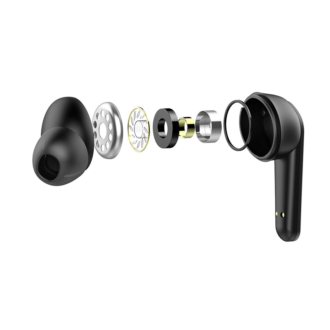 Auriculares inalámbricos Savio, Bluetooth 5.3, ANC, USB-C, negro