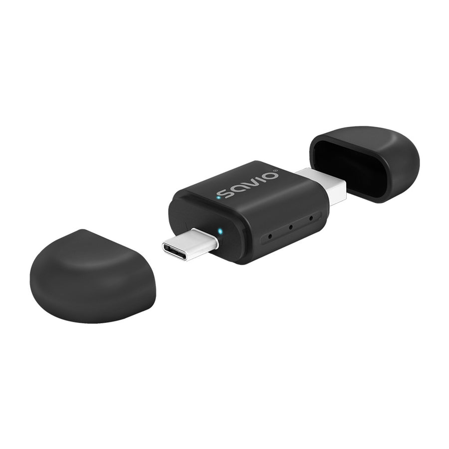 Adaptador de corriente Savio, CarPlay, Android Auto, Bluetooth, Wi-Fi, SAVTR-17
