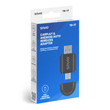 Adaptador de corriente Savio, CarPlay, Android Auto, Bluetooth, Wi-Fi, SAVTR-17