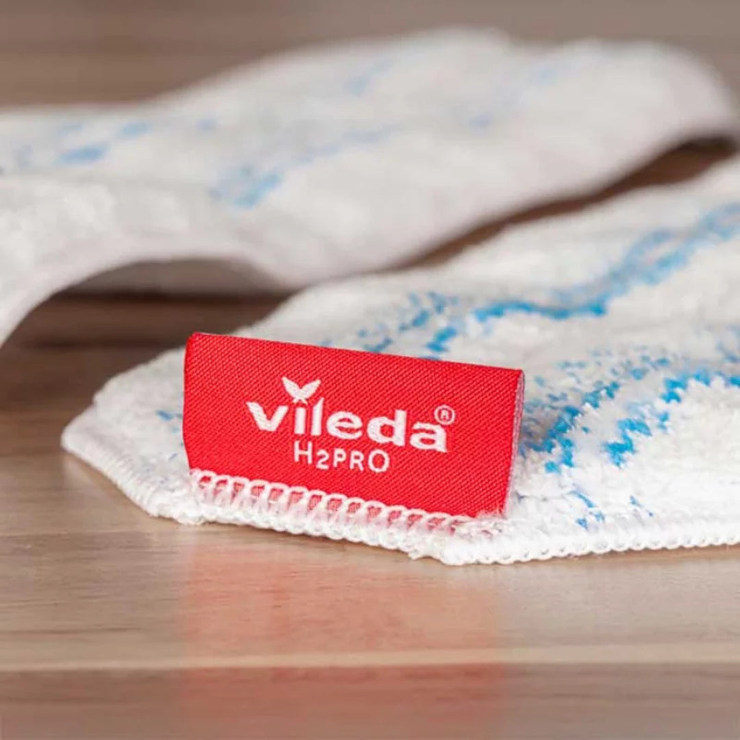 Vileda H2prO mopa plana, microfibra, lavable a máquina, 175786