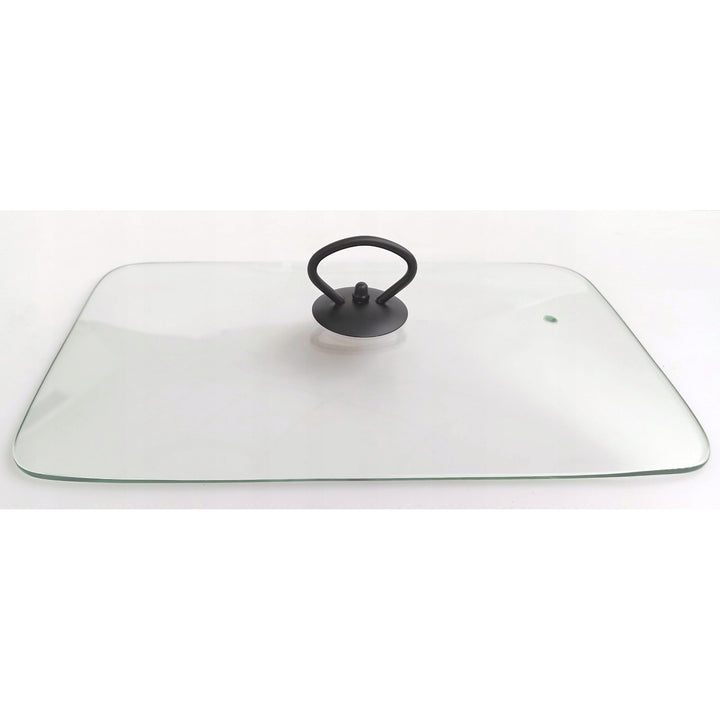 Calientaplatos de cerámica Maestro, rectangular, blanco, capacidad 1,7L, puede usarse en el horno, rejilla y tapa con asa incluidas, MR-11362-73