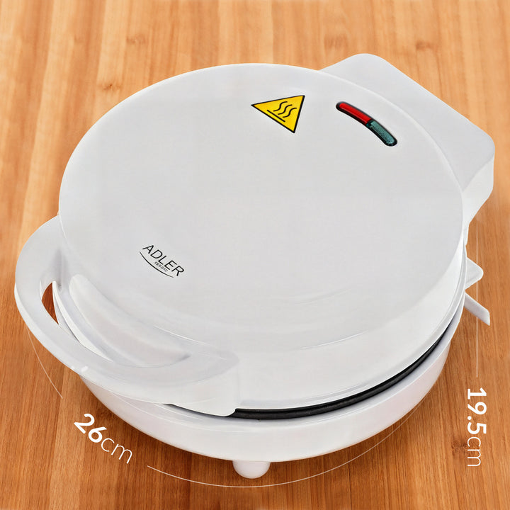 Roscadora Adler, para 7 rosquillas, revestimiento antiadherente, blanca, 1500W, AD 3075