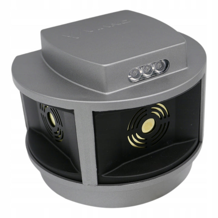Ahuyentador de roedores, ahuyentador de martas, ahuyentador de ratones Viano, generador de ultrasonidos, panel estroboscópico, tres altavoces, Trio-Strob