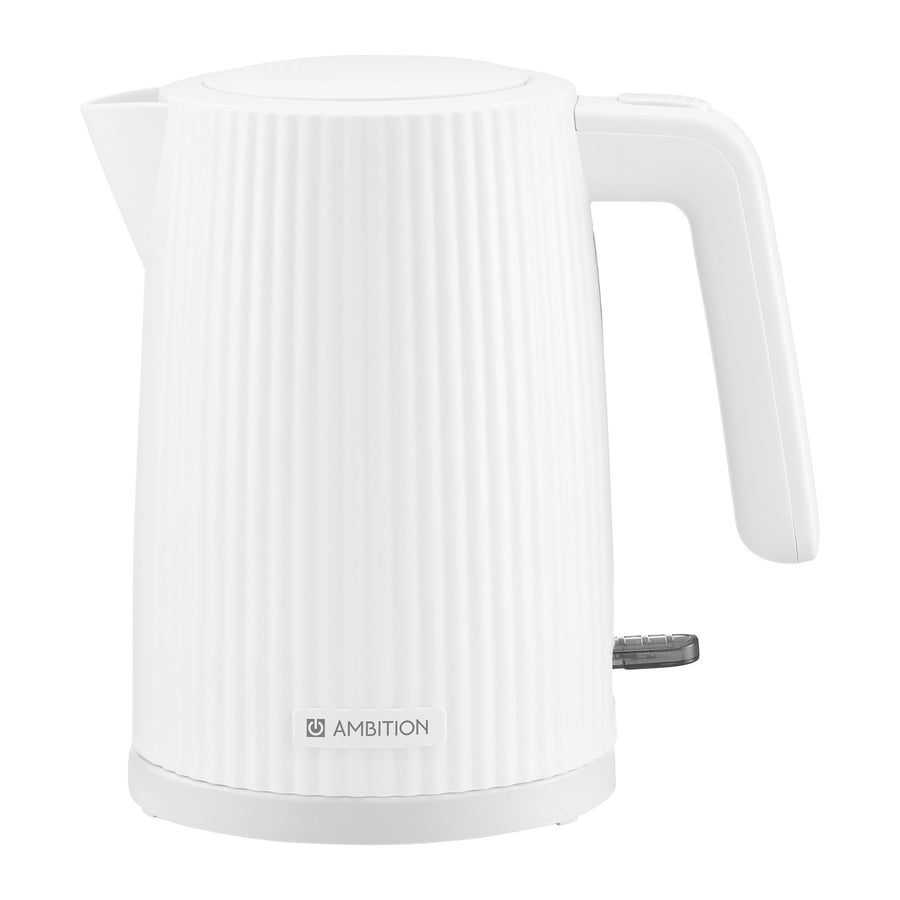 Hervidor eléctrico 1,7 l Curly, potencia 2200W, blanco AMBITION ELECTRO