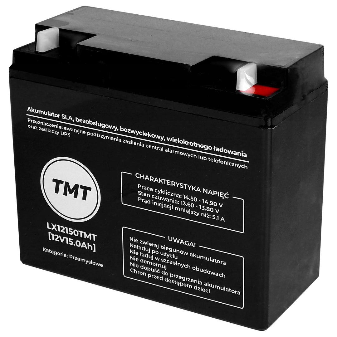 Batería sin mantenimiento, 12V, 15Ah, SLA, LX12150TMT
