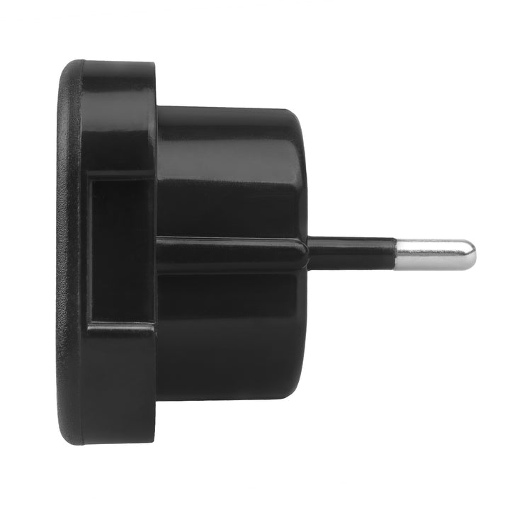 Adaptador Maclean de enchufe del Reino Unido a enchufe de la UE, negro, MCE72, 4 piezas