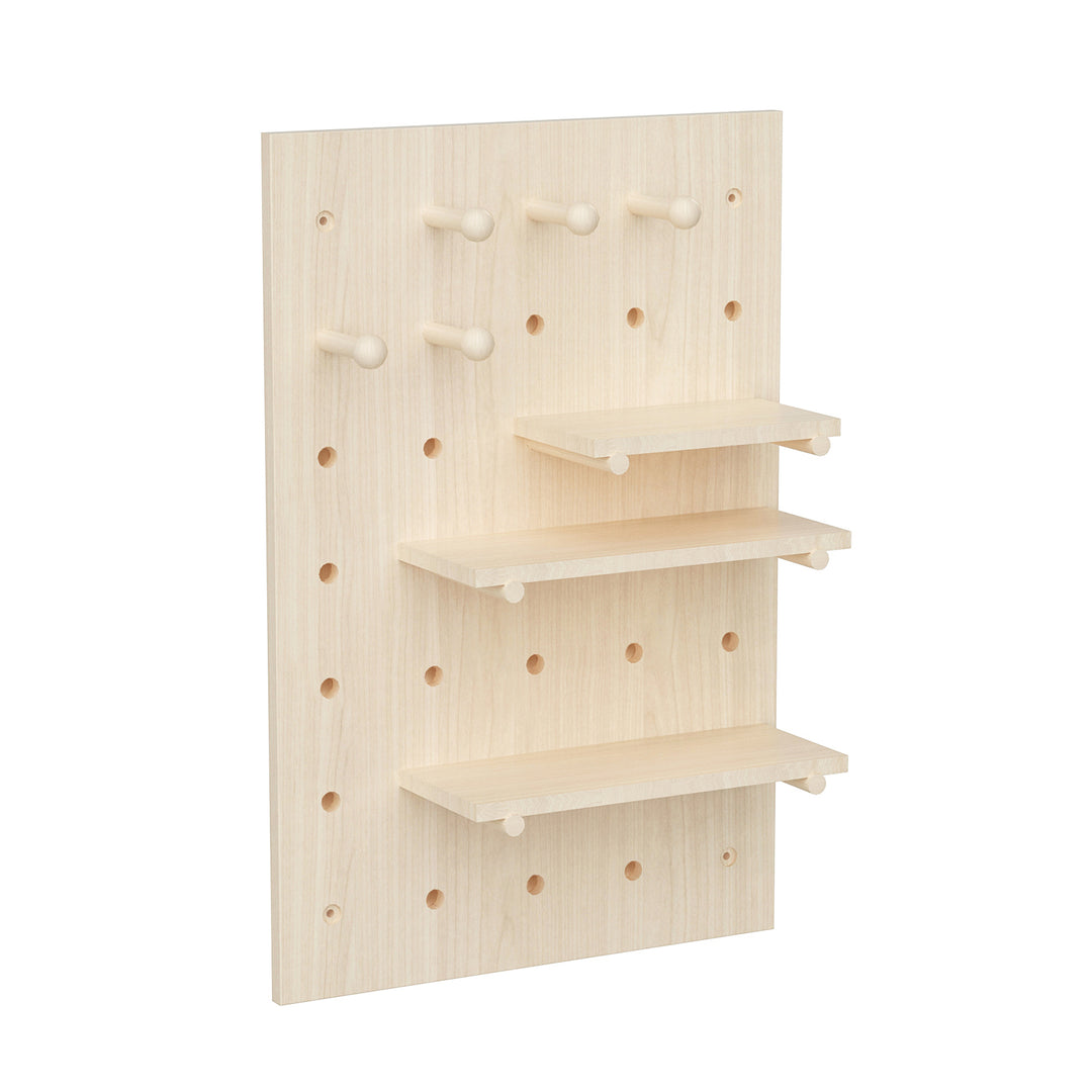 Organizador de madera para pizarra blanca Maclean, color madera clara, 40x60cm, max. 20kg, MC-130 WD, 2 piezas