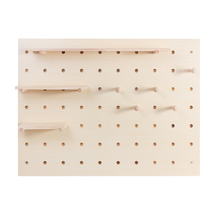 Organizador de madera para pizarra blanca Maclean, color madera clara, 60x80 cm, máx. 20 kg, MC-131 WD, 2 piezas