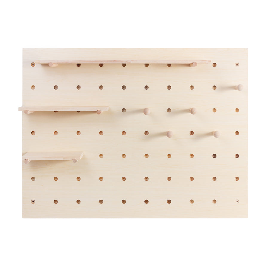 Organizador de madera para pizarra blanca Maclean, color madera clara, 60x80 cm, máx. 20 kg, MC-131 WD, 2 piezas
