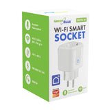 Enchufe WiFi GreenBlue con control remoto, compatible con Android/iOS/Alexa/Google Home, temporizador, medidor de potencia, máx. 16 A/3840 W, GB735 W