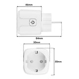 Enchufe WiFi GreenBlue con control remoto, compatible con Android/iOS/Alexa/Google Home, temporizador, medidor de potencia, máx. 16 A/3840 W, GB735 W