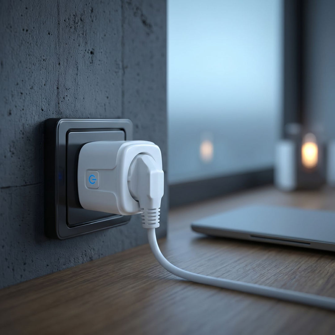 Enchufe WiFi GreenBlue con control remoto, compatible con Android/iOS/Alexa/Google Home, temporizador, medidor de potencia, máx. 16 A/3840 W, GB735 W